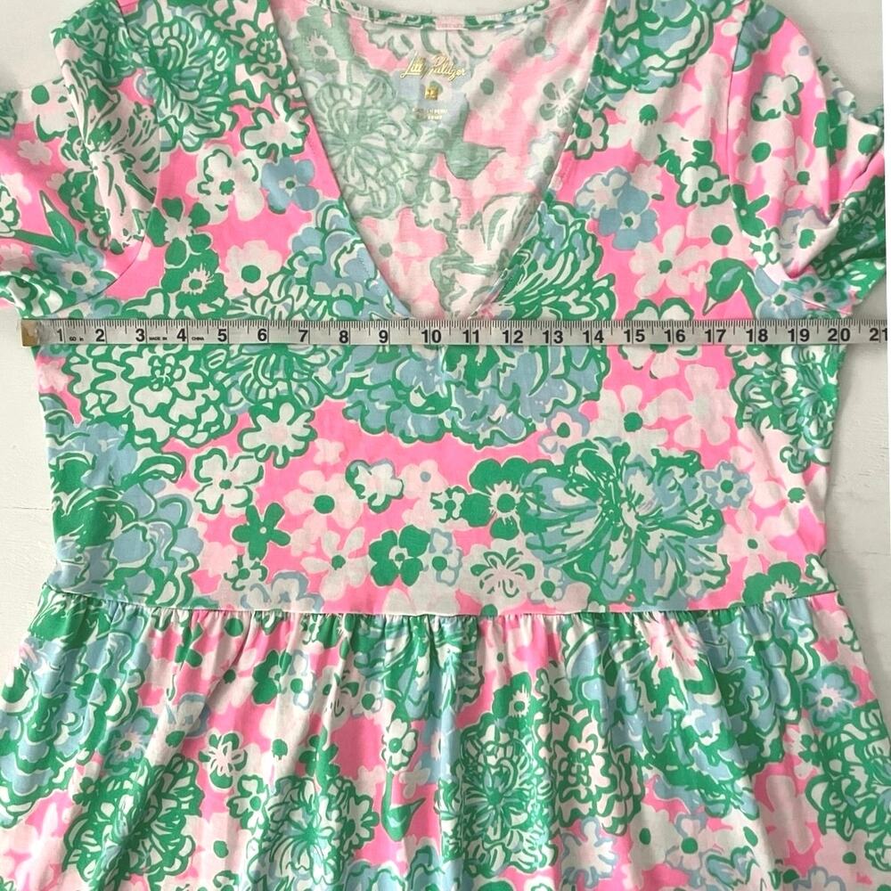 Lilly Pulitzer Multi Plumes in Bloom Jannie Dress Womens Size L Feminine Travel - Picture 9 of 16
